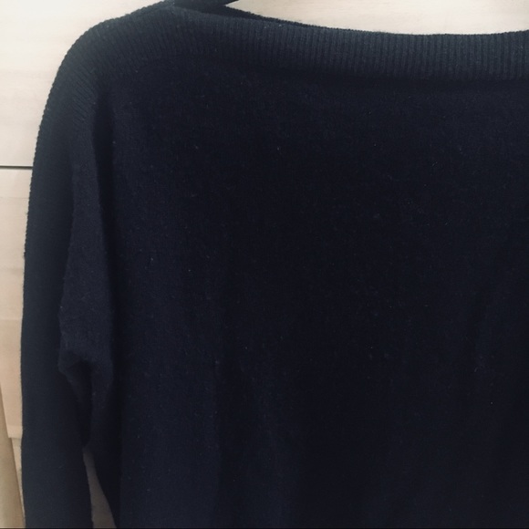 Vince XS Dark Blue Cashmere Sweater boatneck - Picture 6 of 6